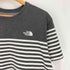 ザノースフェイス THE NORTH FACE ロゴ刺繍 ボーダー S/S Tシャツ メンズ import:XL