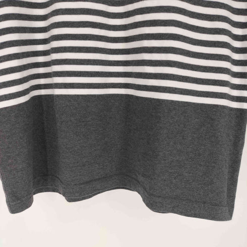 ザノースフェイス THE NORTH FACE ロゴ刺繍 ボーダー S/S Tシャツ メンズ import:XL