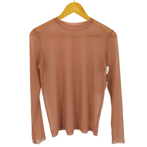 ユナイテッドアローズグリーンレーベルリラクシング UNITED ARROWS green label relaxing ハイメッシュ チュール ロングスリーブ プルオーバー レディース