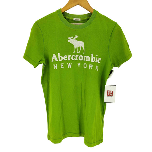 アバクロンビーアンドフィッチ Abercrombie & Fitch ワッペンデザイン 刺繍 カットソー メンズ import:S