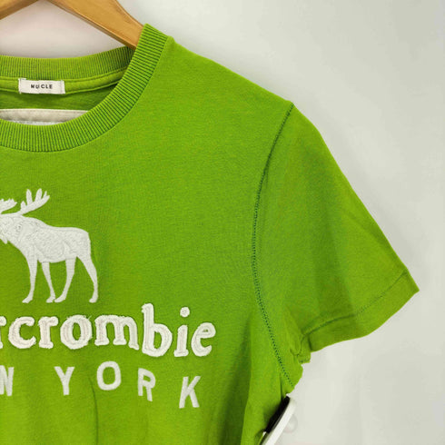 アバクロンビーアンドフィッチ Abercrombie & Fitch ワッペンデザイン 刺繍 カットソー メンズ import:S