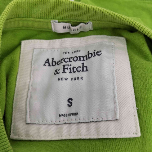 アバクロンビーアンドフィッチ Abercrombie & Fitch ワッペンデザイン 刺繍 カットソー メンズ import:S