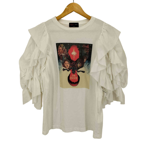 ニコアンド niko and... コラボ ラッフルスリーブTシャツ レディース FREE