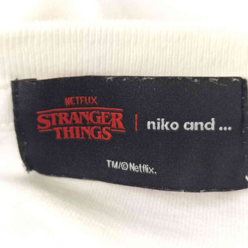 ニコアンド niko and... コラボ ラッフルスリーブTシャツ レディース FREE