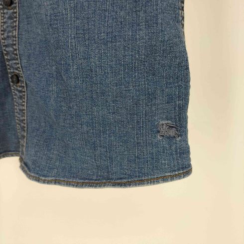 バーバリーブラックレーベル BURBERRY BLACK LABEL デニム S/S ワークシャツ メンズ 3