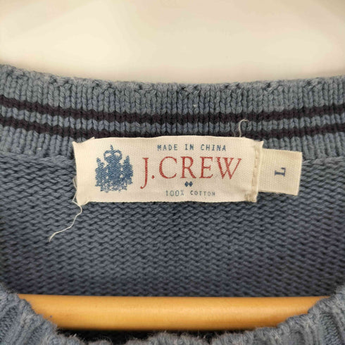ジェイクルー J.CREW 00S 畦編み コットン ニット メンズ import:L