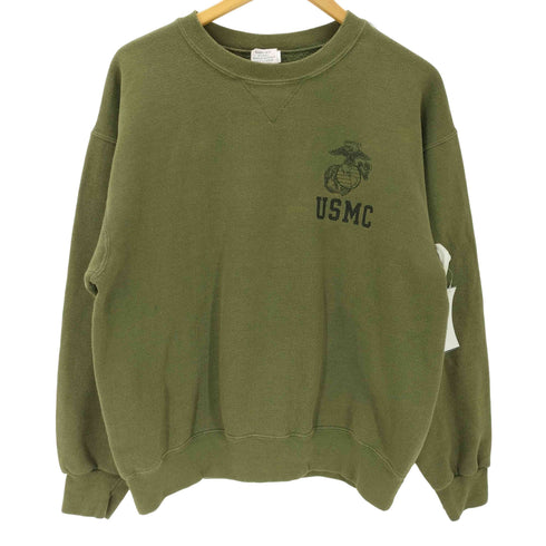 ソフィー SOFFE 90S ボディ USA製 USMC アメリカ海軍 ミリタリー アーミー スウェット トレーナー メンズ import:M