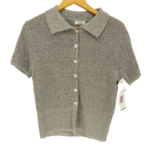 ローリーズファーム LOWRYS FARM 26AW メランジ ポロ フレンチ スリーブ レディース FREE