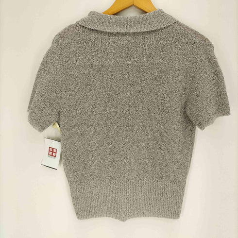 ローリーズファーム LOWRYS FARM 26AW メランジ ポロ フレンチ スリーブ レディース FREE