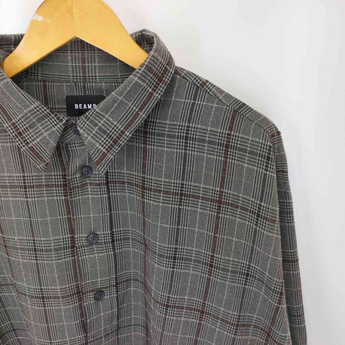 ビームス BEAMS 22AW チェック プルオーバ シャツ メンズ JPN:L