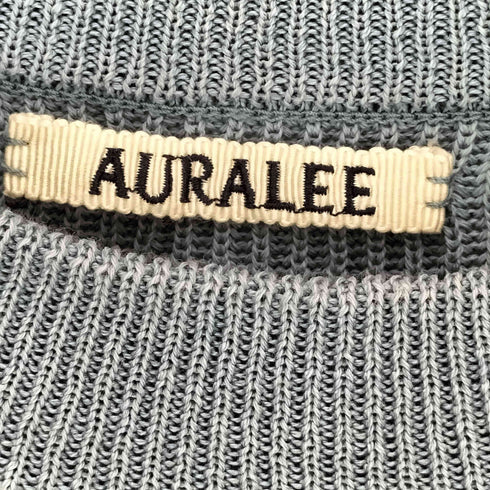オーラリー AURALEE FLAT YARN RIB KNIT P/O メンズ 4