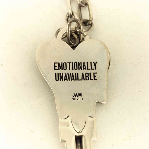 ジャムホームメイド JAM HOME MADE EMOTIONALLY UNAVAILABLE コラボ キーモチーフ シルバー 安全ピン チェーンネックレス メンズ