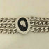 EDDIE BORGO スカルカメオ スターズ チェーン ブレスレット メンズ