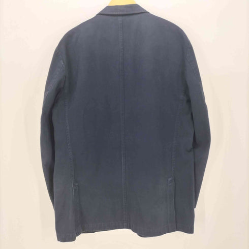 ヘンリーコットンズ Henry Cottons 背抜き 3ボタン コットン テーラード ジャケット メンズ EUR:50