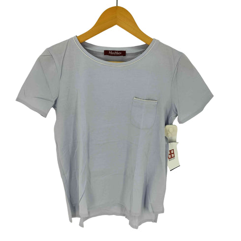 マックスマーラ MAX MARA コットン ステッチ クルーネックTシャツ レディース import:S
