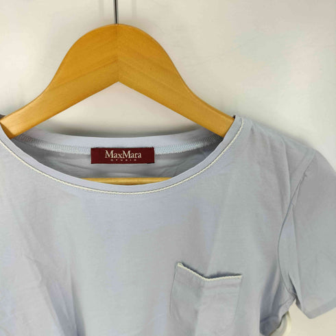 マックスマーラ MAX MARA コットン ステッチ クルーネックTシャツ レディース import:S