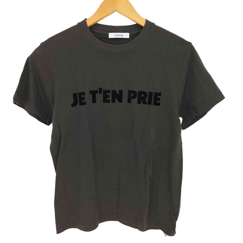 ドゥドゥ DouDou 24ss JE T'EN PRIEフロッキーロゴTEE レディース FREE