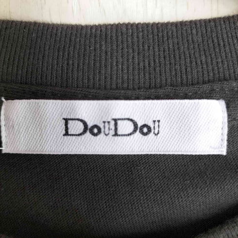 ドゥドゥ DouDou 24ss JE T'EN PRIEフロッキーロゴTEE レディース FREE