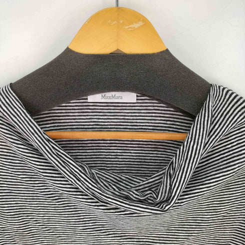 マックスマーラ MAX MARA 白タグ リネン混 ボーダーカットソー レディース import:S