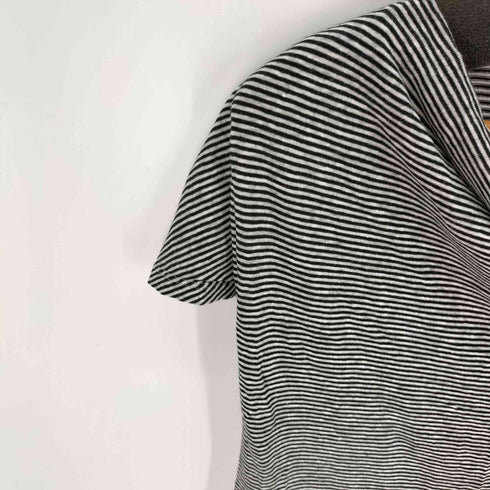 マックスマーラ MAX MARA 白タグ リネン混 ボーダーカットソー レディース import:S