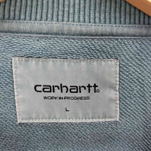 カーハートワークインプログレス Carhartt WIP SWEAT SHIRT 製品染め ロゴ刺繍 プルオーバー スウェット メンズ import:L