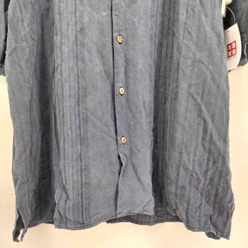 VINTAGE SILK シルク100 S/S キューバシャツ メンズ import:L