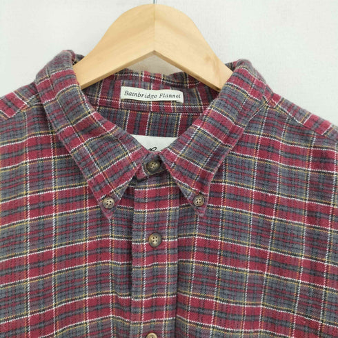 エディーバウアー Eddie Bauer 90S 白タグ チェック L/S BD シャツ メンズ XXXL