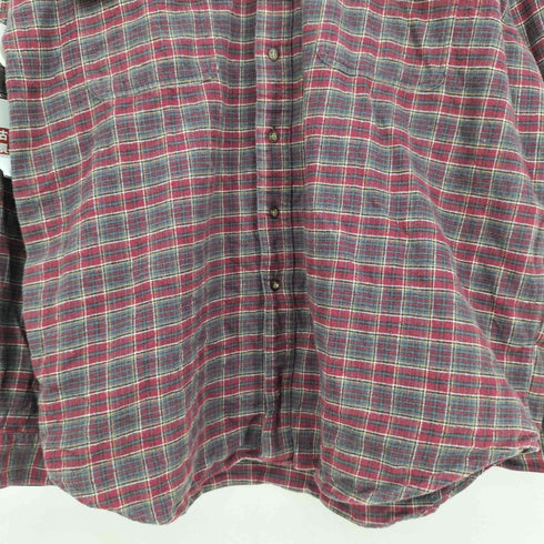 エディーバウアー Eddie Bauer 90S 白タグ チェック L/S BD シャツ メンズ XXXL