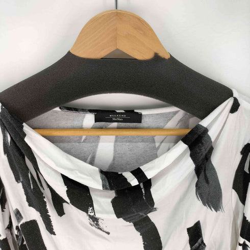マックスマーラウィークエンド MAX MARA WEEKEND 総柄 7分袖 ボートネックカットソー レディース import:S