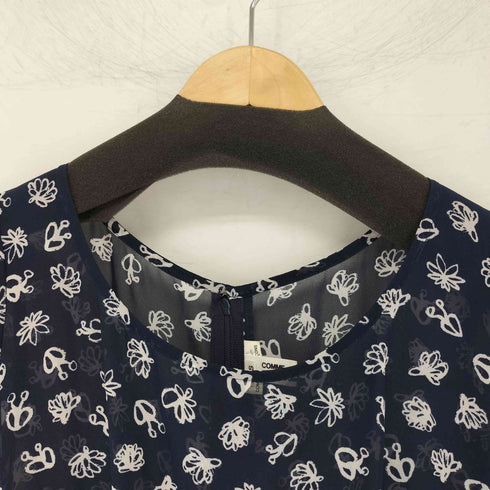 コムデギャルソンコムデギャルソン COMME des GARCONS COMME des GARCONS 総柄 シアーワンピース レディース JPN:S