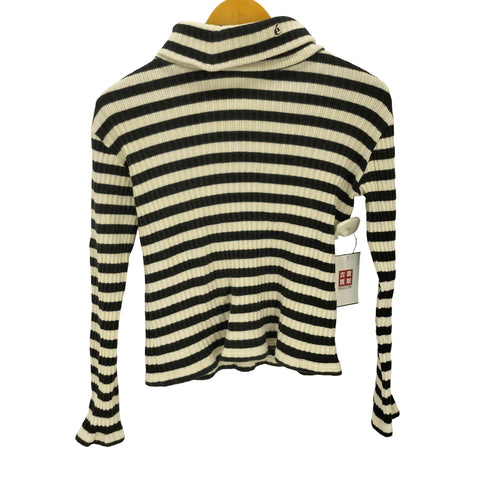 エピヌ epine e embroidery rib knit high neck レディース FREE