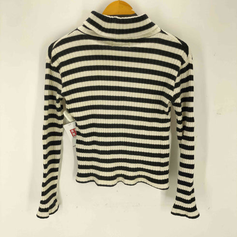 エピヌ epine e embroidery rib knit high neck レディース FREE