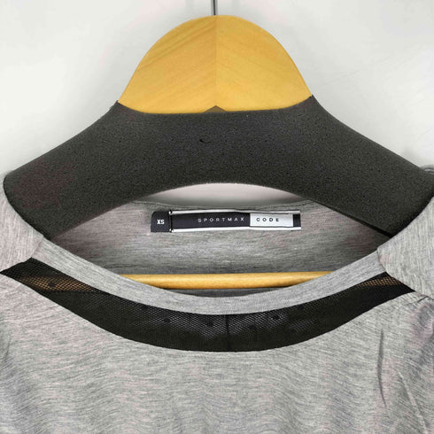 スポーツマックスコード SPORTMAX CODE メッシュ切替 ドット 5分袖カットソー レディース import:XS