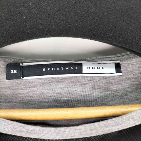 スポーツマックスコード SPORTMAX CODE メッシュ切替 ドット 5分袖カットソー レディース import:XS