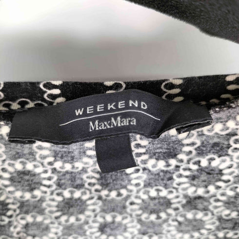 マックスマーラウィークエンド MAX MARA WEEKEND 総柄 レース刺繍 半袖カットソー レディース import:S