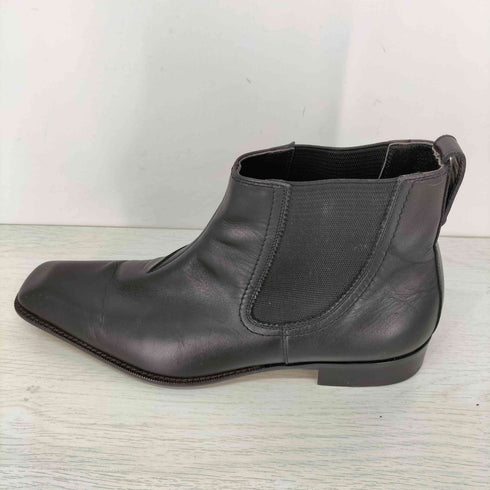 レノマ renoma PARIS スクエアトゥ レザー ヒールブーツ メンズ 25cm