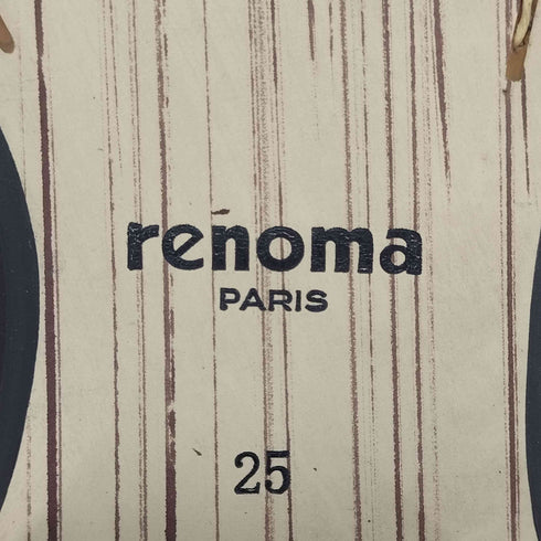 レノマ renoma PARIS スクエアトゥ レザー ヒールブーツ メンズ 25cm