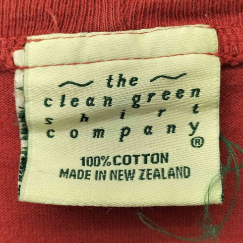 CLEAN GREEN SHIRT COMPANY シングルステッチ プリントクルーネックTシャツ メンズ import:S