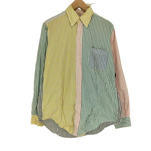 ブルックスブラザーズ BROOKS BROTHERS 80-90s USA製 makers クレイジーパターン マルチカラーストライプBDシャツ メンズ 15-R