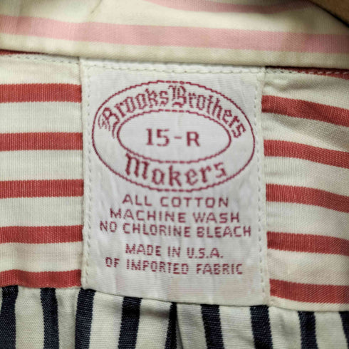 ブルックスブラザーズ BROOKS BROTHERS 80-90s USA製 makers クレイジーパターン マルチカラーストライプBDシャツ メンズ 15-R