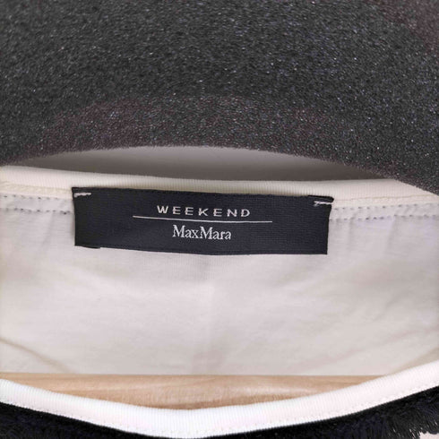マックスマーラウィークエンド MAX MARA WEEKEND 首元フリンジ リネン混 ノースリーブカットソー レディース import:S