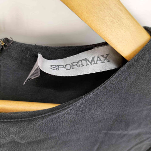 スポーツマックス SPORTMAX リネン混 半袖カットソー レディース import:S