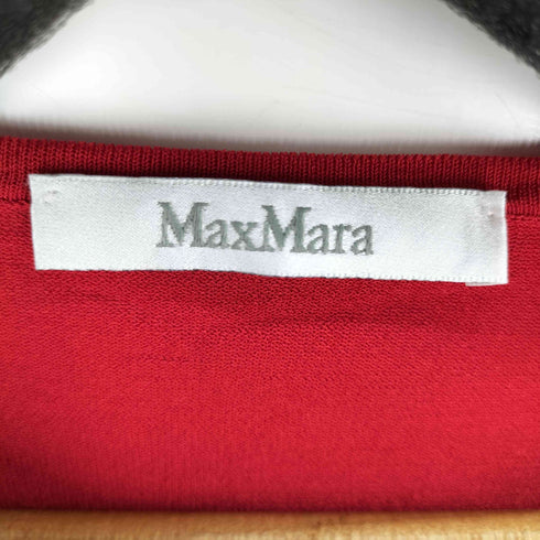 マックスマーラ MAX MARA 白タグ イカリ刺繍 クルーネックTシャツ レディース import:L