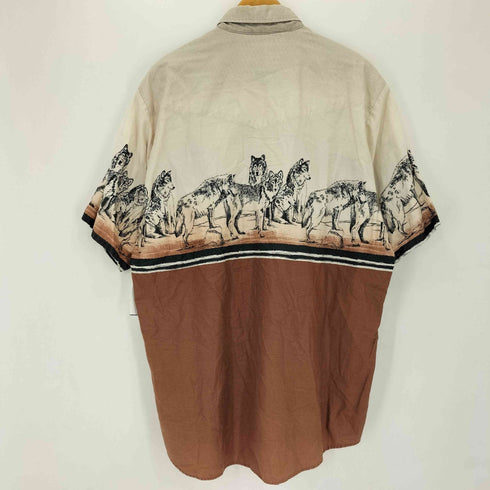 ローパー ROPER アニマルプリント ボタンダウン S/S シャツ メンズ import:XL