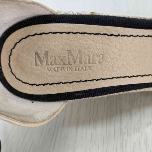 マックスマーラ MAX MARA クロスストラップ レースアップサンダル レディース JPN:36
