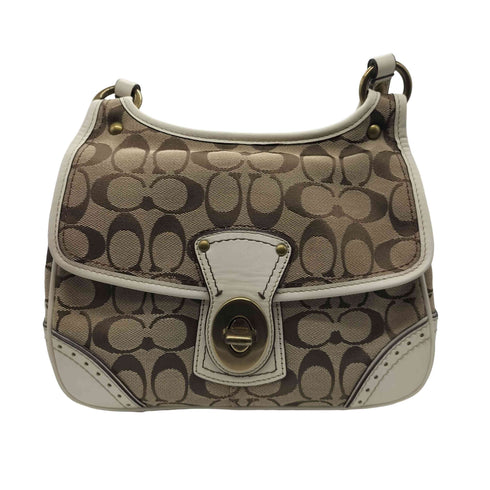 コーチ COACH シグネチャーロゴ モノグラム ショルダーバッグ レディース