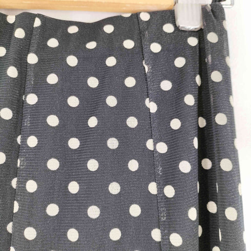 LASCOLINAS ドットシアースカート レディース