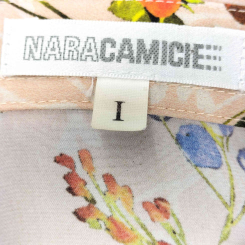 ナラカミーチェ NARACAMICIE ロングサテン フラワーブラウス レディース JPN:1