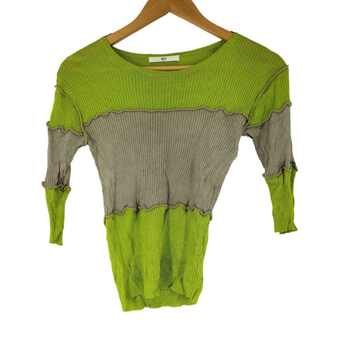 スライ SLY BRIGHT RAYON HG CROP TOPS レディース FREE