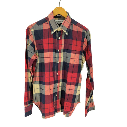 インディヴィジュアライズドシャツ individualized shirts USA製 ボタンダウン チェックシャツ メンズ 15 1/2-33